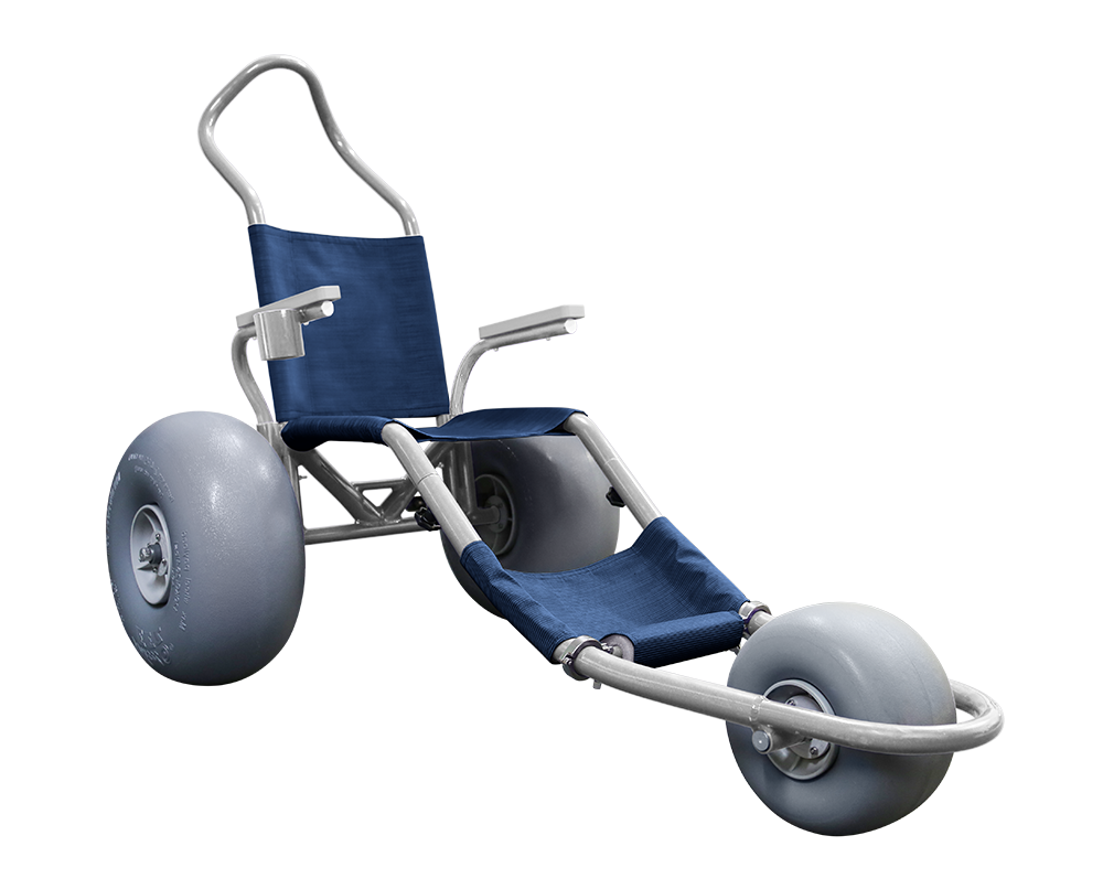 Grey Blue Beach Wheelchairs